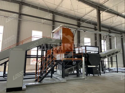 آلة تمزيق الأثاث، نظام تمزيق النفايات الضخمة، أرائك \ مفارش \ خزائن \ طاولات \ كراسي