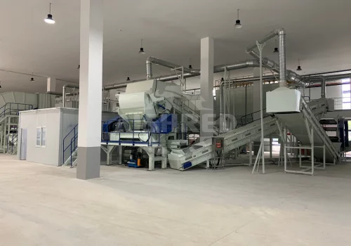 100TPD نظام إعادة تدوير النفايات الصلبة البلدية ، التفريغ 50mm ، الطاقة 400kW