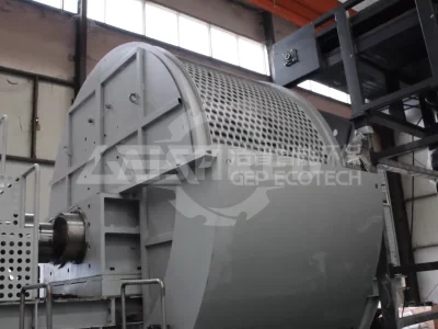 ماكينة تقطيع الوقود المشتق من الإطارات مع شاشة طبلية مدمجة