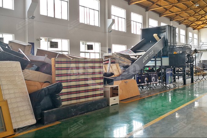 مشروع تقليل حجم العناصر كبيرة الحجم وإعادة تدويرها في تيانجين، الصين
