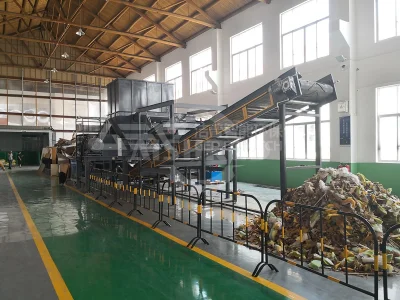 نظام تمزيق النفايات الضخمة من سلسلة GDL، أوتوماتيكي بالكامل