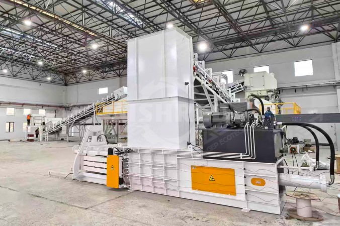 ضاغط نفايات لمشروع تحويل نفايات البناء القابلة للاحتراق إلى وقود بديل في شنغهاي